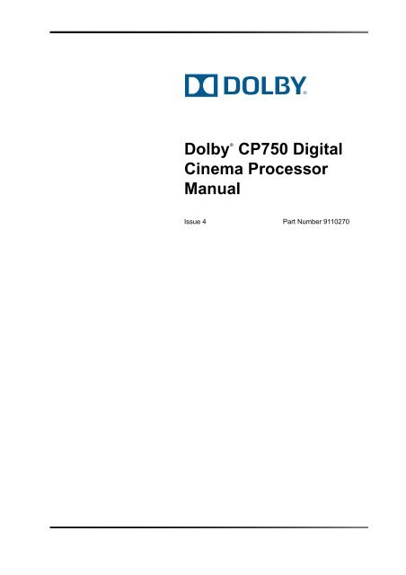 dolby cp750 price